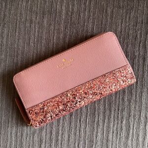 Pink Glitter Kate Spade Wallet